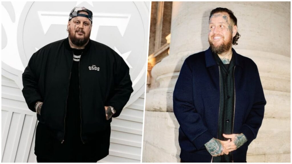 Rapper Jelly Roll impressiona ao surgir 90 kg mais magro; veja o antes e depois collage 3