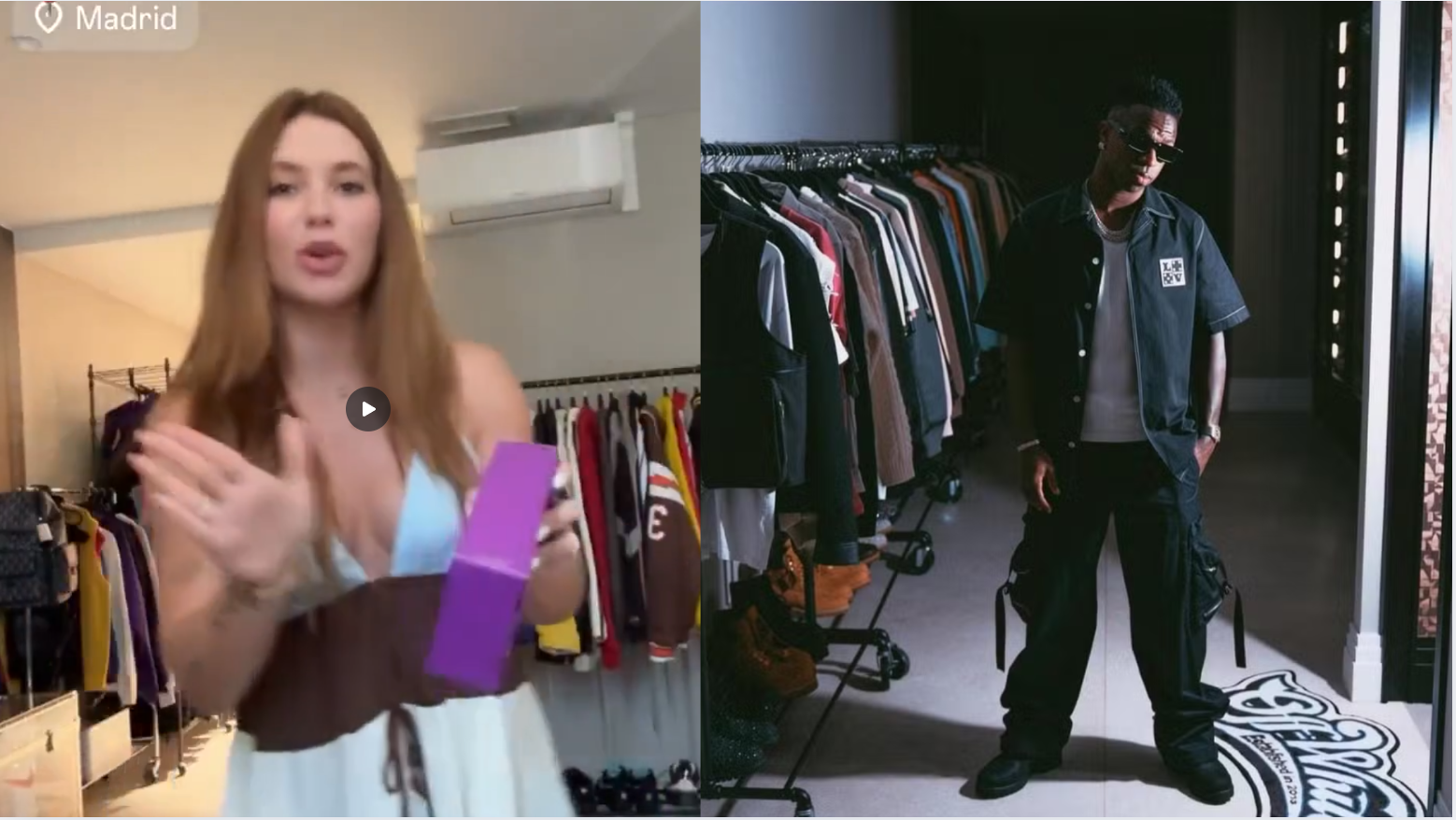 Virginia Fonseca surge em suposto closet de Vini Jr. e levanta rumores 1 print pra materia