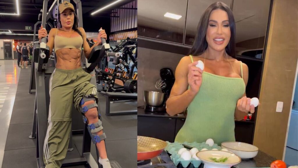 Gracyanne Barbosa revela que não come mais 40 ovos por dia: ‘Muito pouco’
