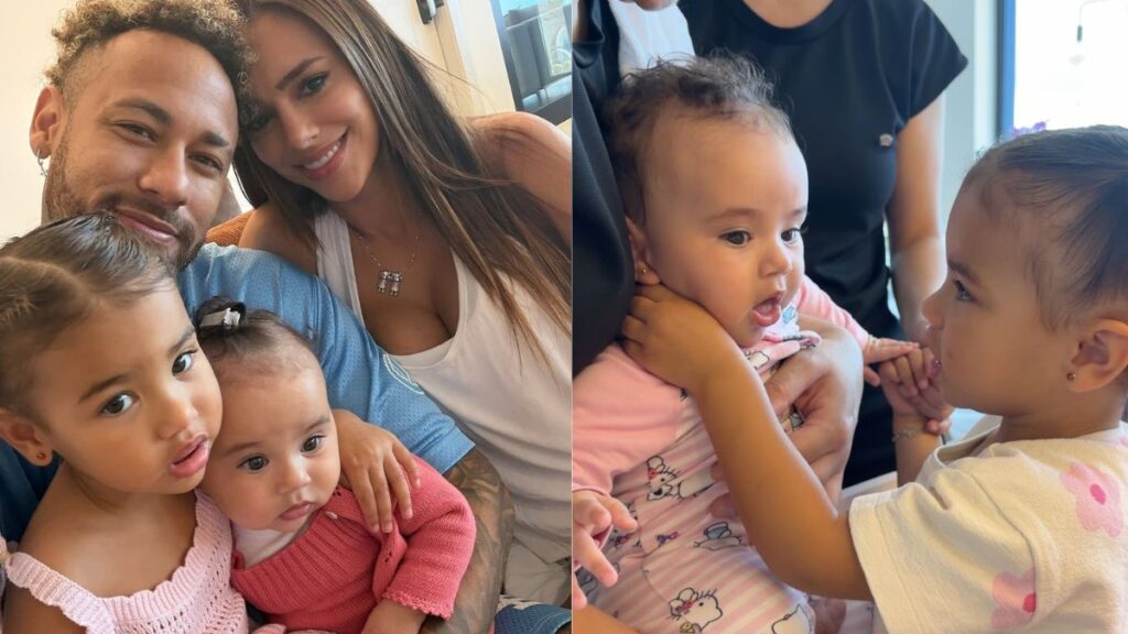 Bruna Biancardi mostra momento fofo entre Mavie e Mel e encanta seguidores