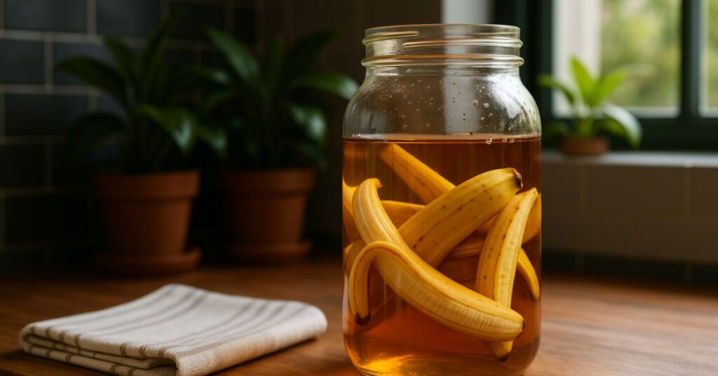 Casca de banana com vinagre: por que essa mistura ganhou espaço nos jardins