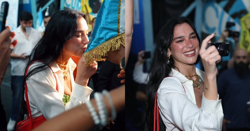 Dua Lipa visita quadra da Unidos de Vila Isabel em passeio no Rio de Janeiro; veja fotos Dua Lipa