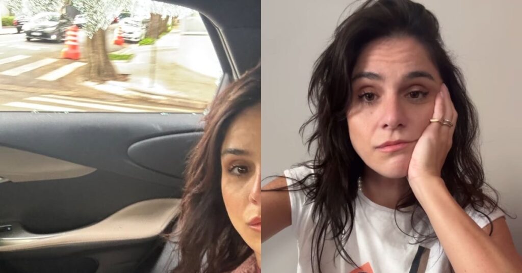 Após tentativa de assalto, namorada de Fábio Porchat diz: ‘Quebraram o vidro na minha cara’ Priscila Castello Branco aparece abatida após ter carro atacado e vidro estourado durante tentativa de assalto em São Paulo