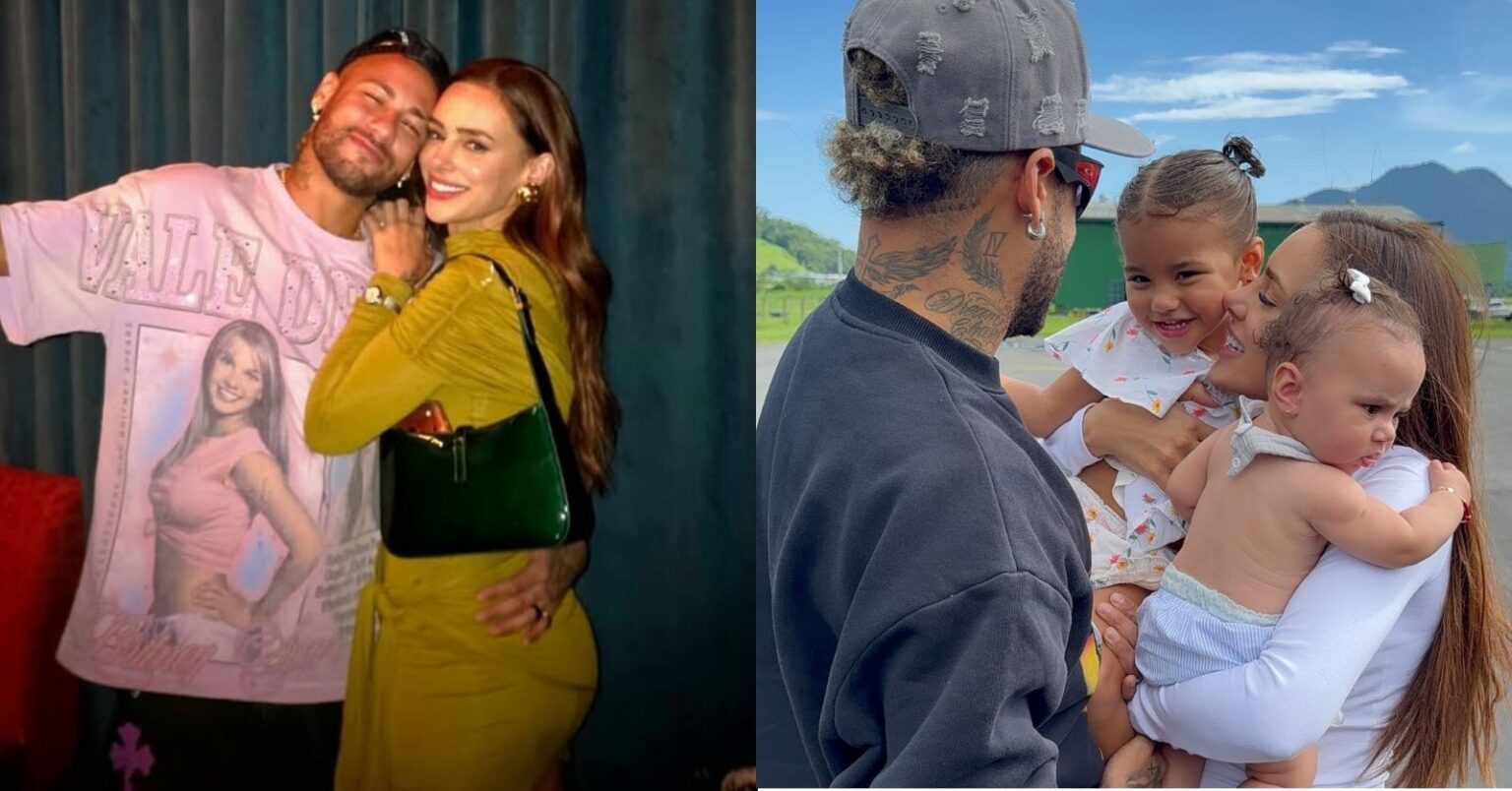 Após viagem a sós, Neymar e Bruna Biancardi mostram reencontro com as filhas Neymar e Bruna Biancardi posam juntos e aparecem em reencontro carinhoso com as filhas Mavie e Mel após viagem a sós
