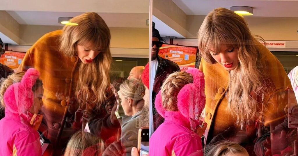 Taylor Swift é vista em momento fofo com as filhas de Jason Kelce; confira Taylor Swift