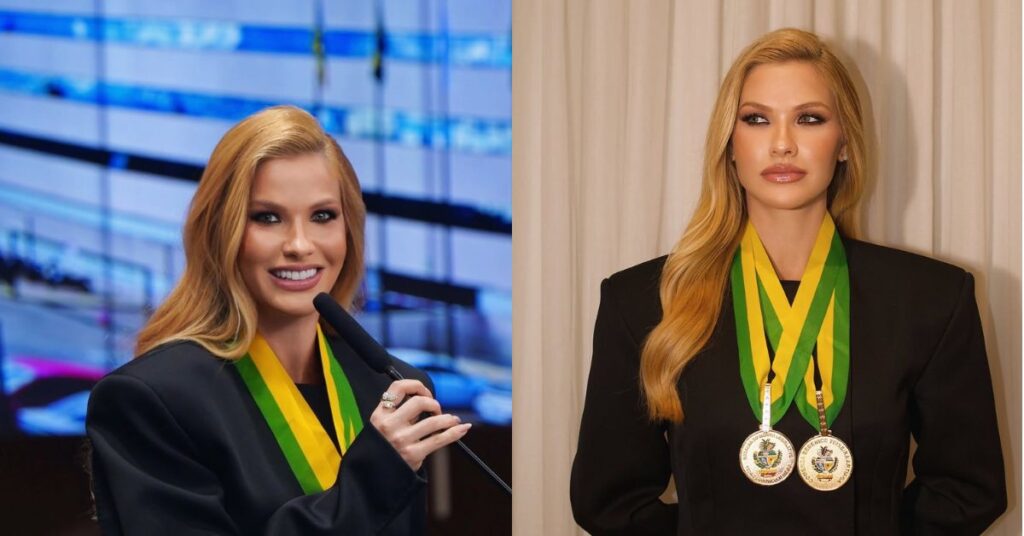 Andressa Suita recebe Medalha de Mérito e Comenda em Goiás; saiba mais Andressa Suita