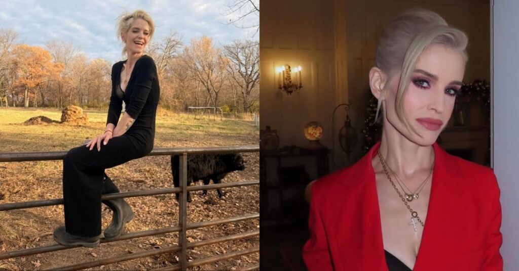 Kelly Osbourne reage a críticas sobre aparência: ‘Meu pai acabou de morrer’ Kelly Osbourne aparece em duas fotos publicadas no Instagram, uma ao ar livre sentada em uma cerca e outra em ambiente interno usando blazer vermelho