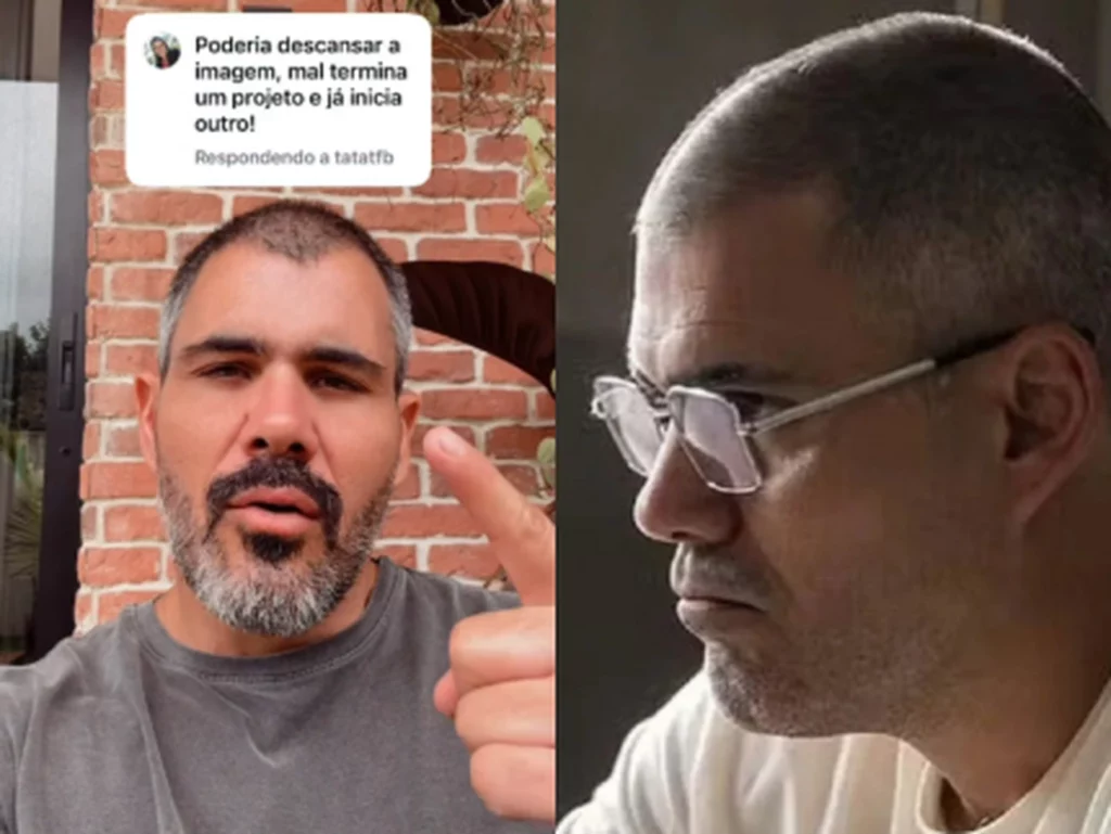 Juliano Cazarré rebate seguidor sobre tirar férias: “Tira essa ideia da cabeça de vocês” Juliano Cazarré rebate seguidor sobre tirar férias: “Tira essa ideia da cabeça de vocês”
