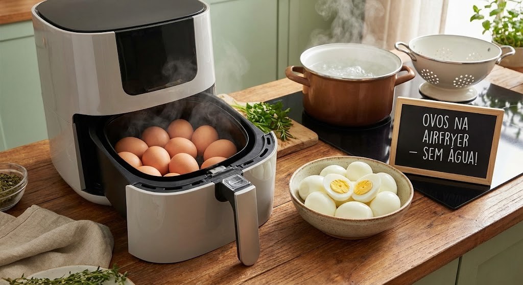 Ovos na airfryer: como cozinhar sem água e acertar o ponto