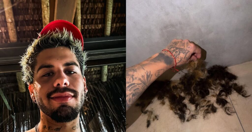 Zé Felipe raspa o cabelo e muda o visual para 2026: ‘abençoado’ Zé Felipe