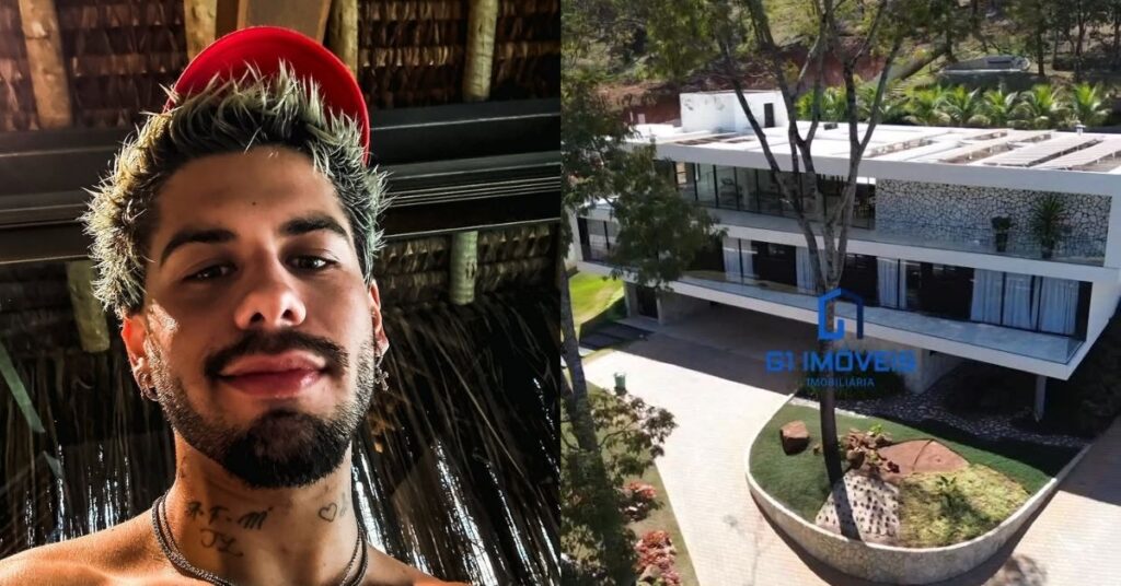 Mansão em que Zé Felipe mora em Goiânia está à venda; veja imagens Zé Felipe