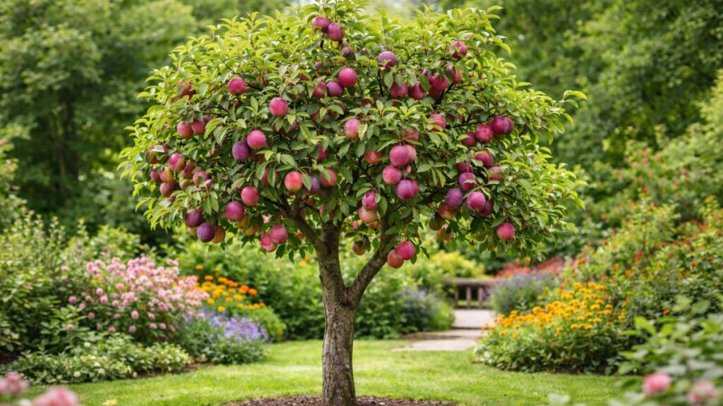 Ameixeira é a árvore frutífera ideal para dar sombra sem danificar o piso Ameixeira é a árvore frutífera ideal para dar sombra sem danificar o piso