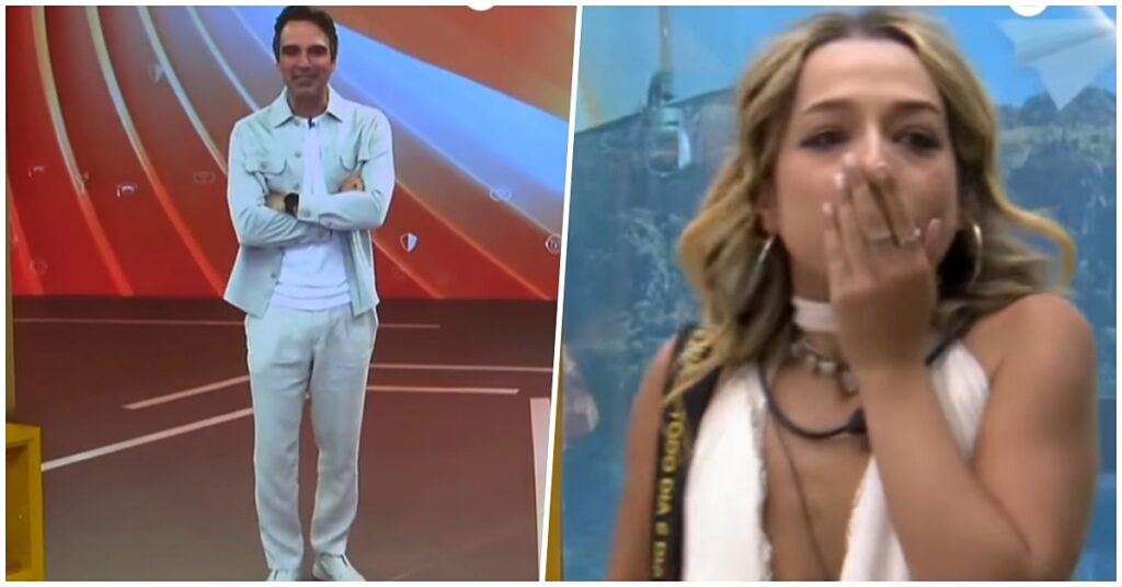 BBB 26: ranking revela pipocas que mais ganharam seguidores; descubra Montagem com 2 fotos sobre o BBB 26: à esquerda, o apresentador Tadeu Schmidt; à direita, a participante Samira