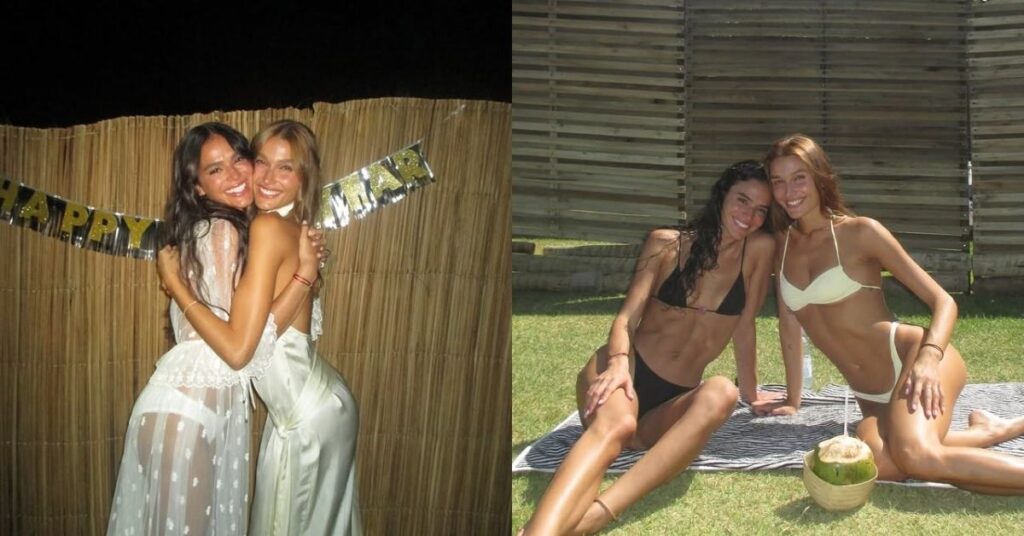 Bruna Marquezine e Sasha Meneghel posam juntas em foto publicada nas redes sociais
