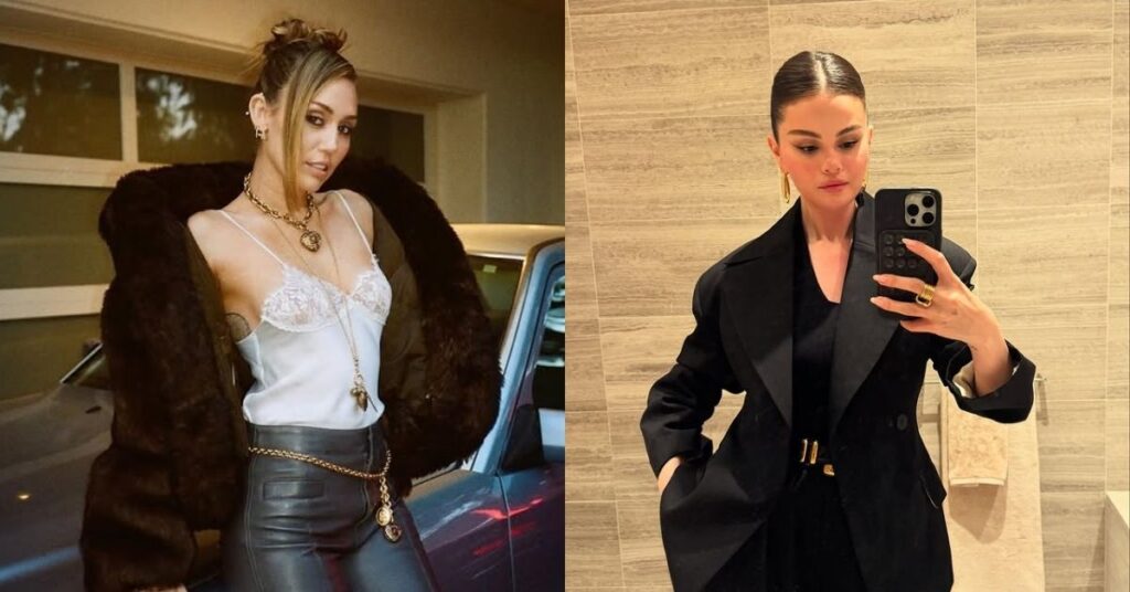 Miley Cyrus e Selena Gomez posam juntas e ativam nostalgia entre fãs Miley Cyrus e Selena Gomez posam separadamente em registros recentes compartilhados nas redes sociais.