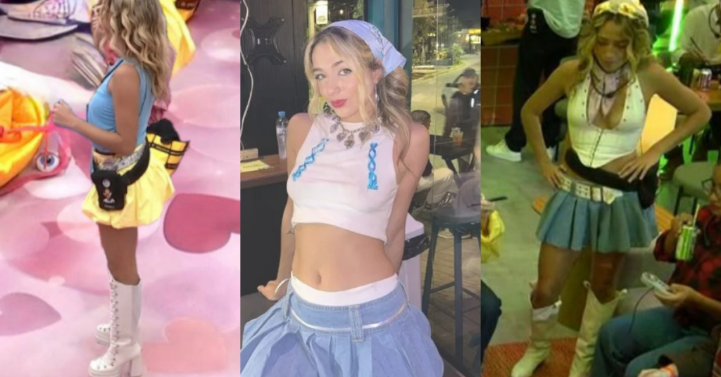 Samira e vários looks que ela utilizou
