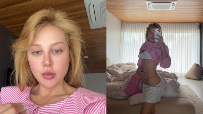 Grávida, Malu Borges reage a críticas sobre aparência: ‘gerando outra vida’ Influenciadora Malu Borges aparece sem maquiagem em selfie e mostra barriga de cinco meses de gravidez diante do espelho no quarto.