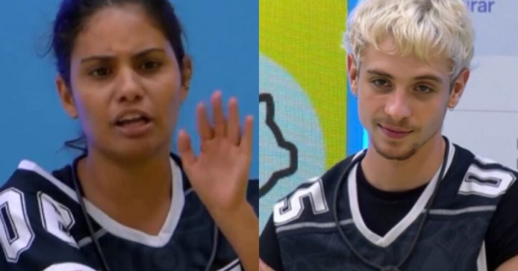 Gabriela e Juliano que discutiram no BBB 26