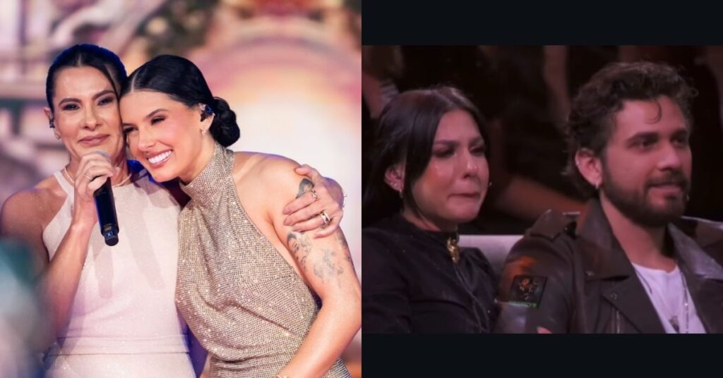 Mãe de Ana Castela agita fãs ao resgatar vídeo com Gustavo Mioto; entenda Michele Castela abraça Ana Castela em show enquanto, ao lado, cantora aparece ao lado de Gustavo Mioto em momento antigo