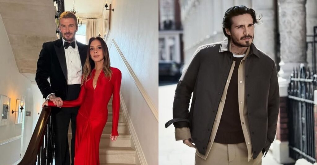 David e Victoria Beckham deixam recado a Brooklyn em meio à crise familiar David Beckham e Victoria Beckham posam juntos em evento, ao lado de foto de Brooklyn Beckham em retrato individual