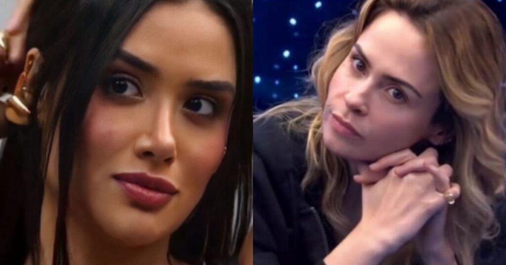 Jordana fica intrigada por Ana Paula se recusar a usar roupa em festa e faz questionamento da diferença de contratos no BBB 26.