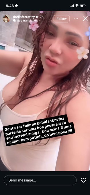 Mãe de Lexa se desculpa por vídeo na piscina; entenda 1 trecho retirado de um video que Darlin Ferrattry mãe de Lexa posta em seus stories
