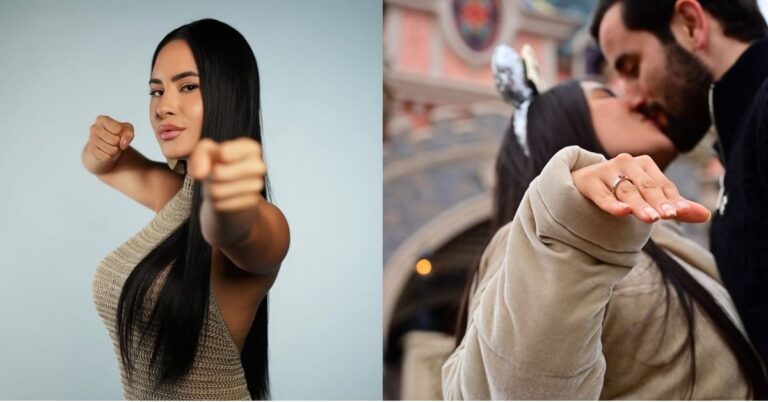 Isabelle Nogueira revela que guarda aliança de noivado com Matteus Amaral; entenda o motivo Isabelle Nogueira mostra aliança de noivado ao lado de Matteus Amaral na Disney Paris