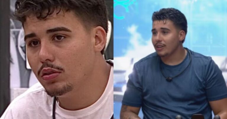 Fotos de Pedro no reality BBB 26, após a sua desistência em janeiro.