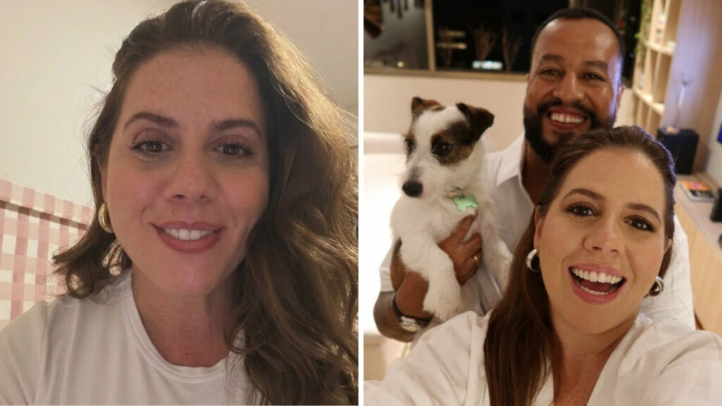 Tati Machado em vídeo nas redes sociais ao falar com seguidores
