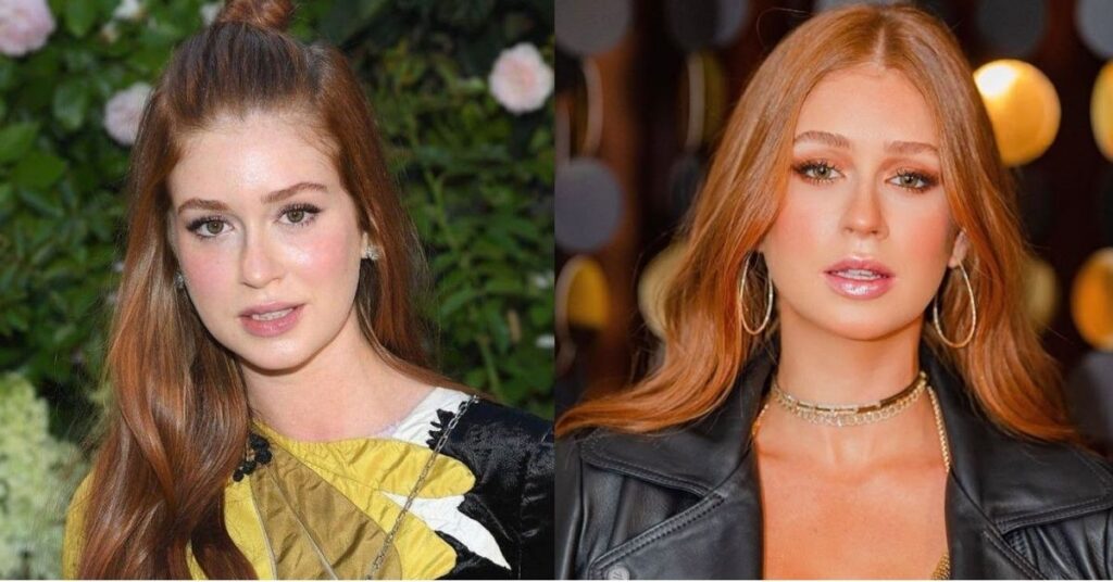 Transformação celebridades: 24 mudanças de visual que surpreenderam fãs 6 transformação das celebridades com antes e depois de Marina Ruy Barbosa destacando mudança de estilo e imagem