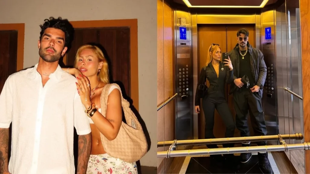 Luan Pereira e noiva posam juntos em fotos de casal compartilhadas nas redes sociais
