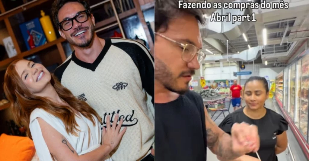 O ex-BBB viralizou após expor valores altos envolvendo compras da família e mostrar rotina no supermercado.
