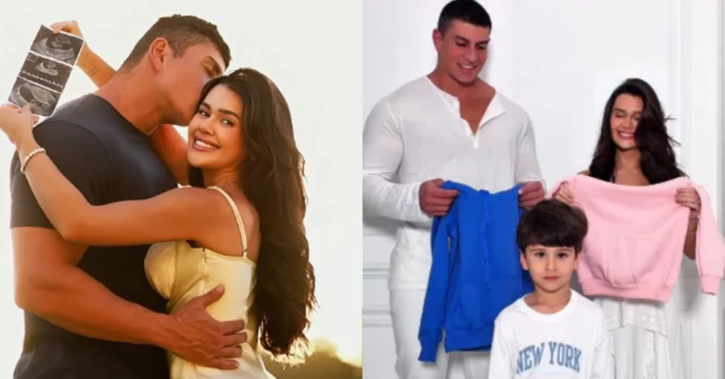 Franciny Ehlke revela resultado do chá revelação do 1º bebê; veja Franciny Ehlke revelou o sexo do primeiro bebê durante vídeo emocionante nas redes sociais.