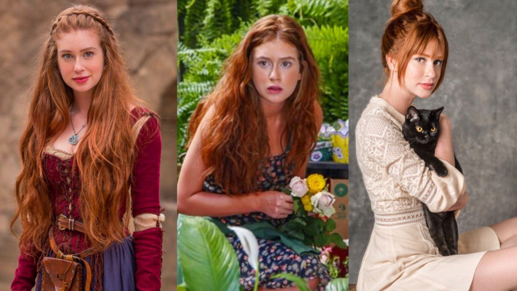 Montagem de marina ruy barbosa antes e depois mostrando diferentes personagens da atriz em novelas marcantes da televisão brasileira.