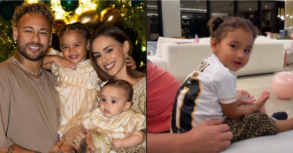 Mavie aparece ao lado de Neymar e Bruna Biancardi em montagem de vídeo de ciúmes da filha do jogador viralizar nas redes