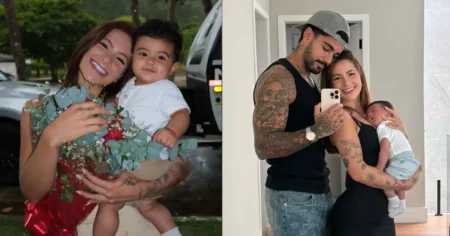 Nathalia Valente revela sufoco na Turquia após ser barrada com o filho; entenda Nathalia Valente aparece ao lado do filho e Yuri Meirelles em fotos compartilhadas nas redes sociais durante momento em família.