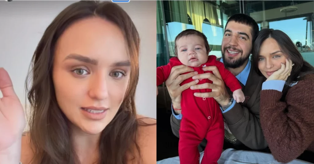Rafa Kalimann aparece em vídeo ao lado de foto em família com Nattan e a filha Zuza após revelar dificuldades emocionais na gravidez