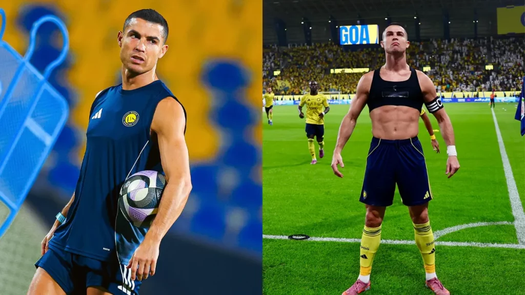 História de Cristiano Ronaldo antes da fama surpreende; conheça Montagem de duas fotos de Cristiano Ronaldo em campo.