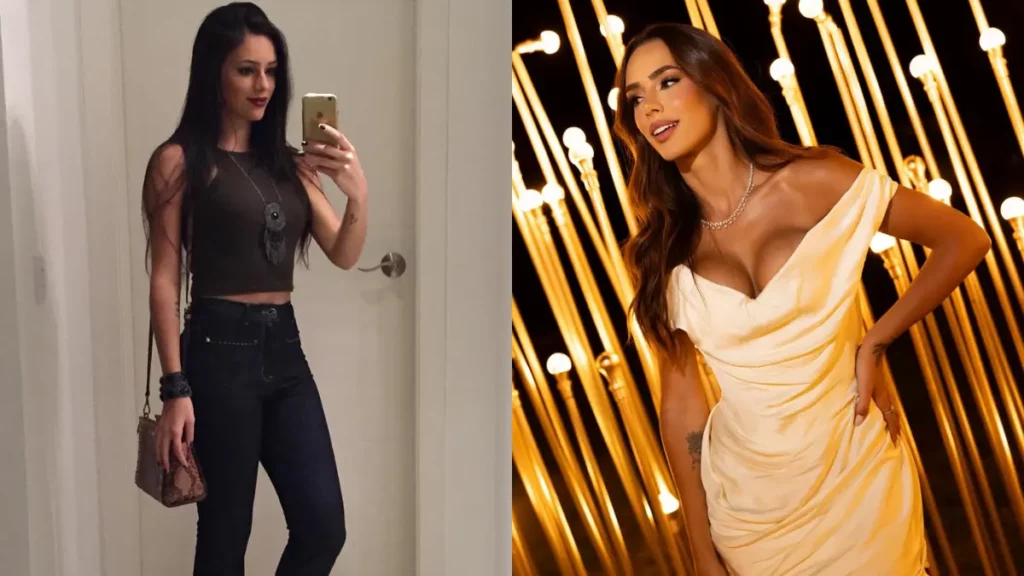 Bruna Biancardi antes e depois: Veja a transformação 7 Montagem compara o corpo de Bruna Biancardi antes e depois, evidenciando mudanças na silhueta e na aparência física ao longo dos anos.