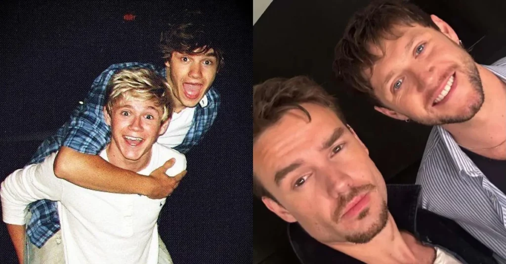 Niall Horan desabafa sobre última lembrança de Liam Payne: ‘Foi feliz’ Montagem mostra Niall Horan e Liam Payne em dois momentos da amizade, incluindo registro antigo da One Direction e selfie recente dos cantores
