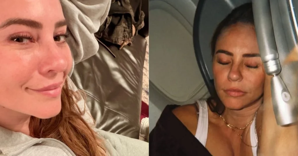 Paolla Oliveira mostrou os bastidores de uma viagem de mais de 30 horas para a China.