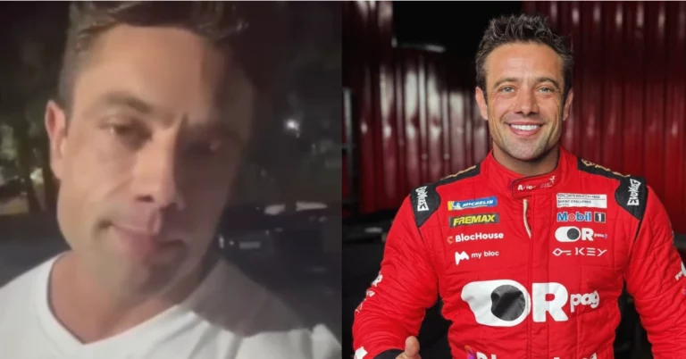 Rafael Cardoso aparece em vídeo publicado nas redes sociais e em foto usando macacão de automobilismo durante evento
