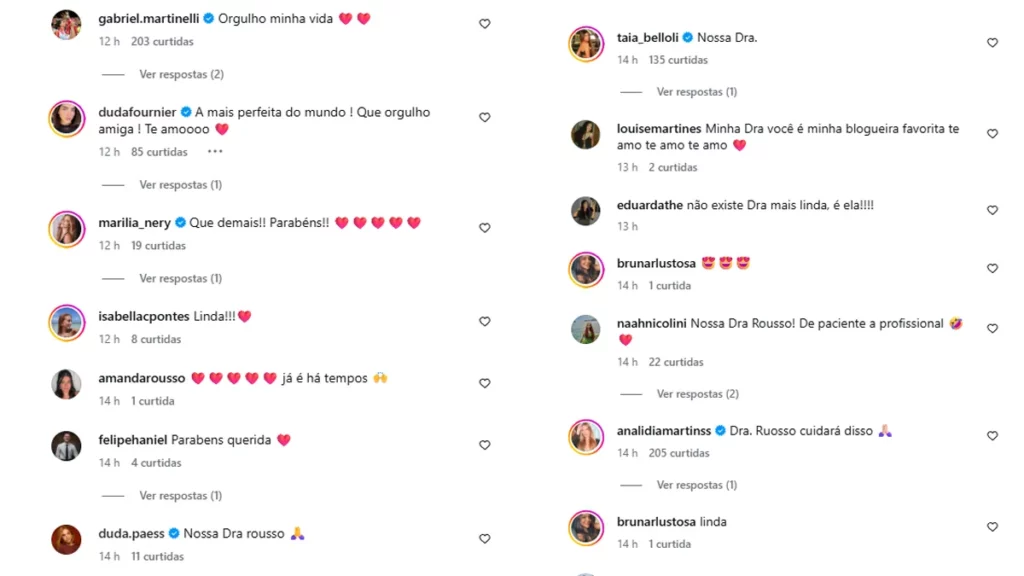 Em nova fase, namorada de Gabriel Martinelli se forma em medicina e recebe apoio de WAGs 1 reacoes wags