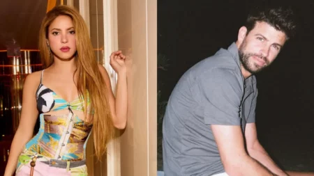 Montagem com fotos de Shakira e Gerard Piqué lado a lado; cantora falou sobre a decisão de focar nos filhos após o divórcio.