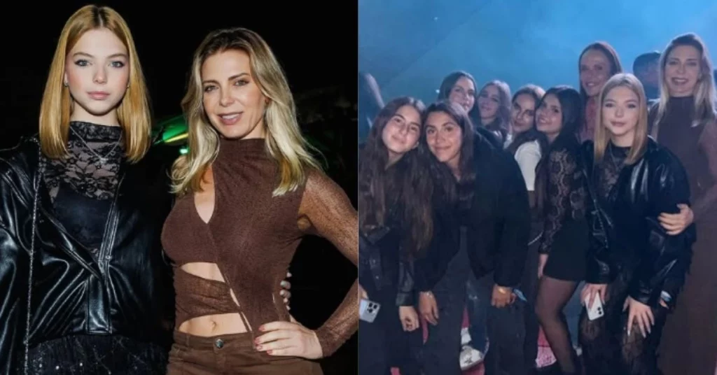 Internautas se divertiram com a interação espontânea de Sheila Mello e da filha