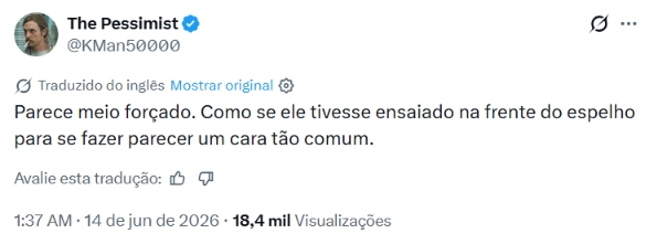 comentários publicados no X sobre Timothée Chalamet após o ator comparar a vitória dos Knicks ao Oscar