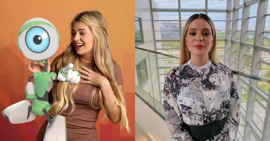 Montagem compara Viih Tube no BBB 21 e em registro posterior ao reality da Globo