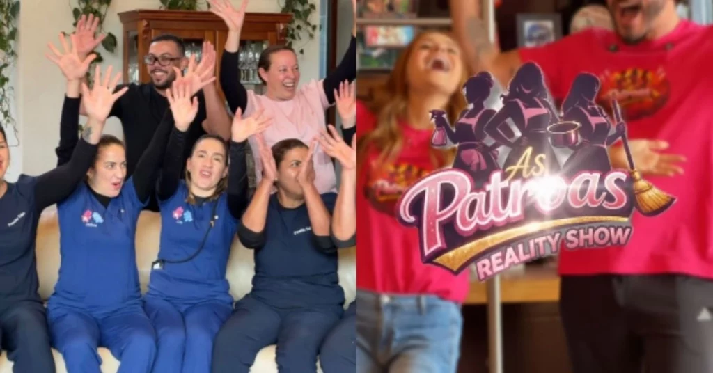 Viih Tube e Eliezer surpreendem em reality com seus funcionários; conheça ‘As Patroas’ "As Patroas", criado por Viih Tube e Eliezer diretamente na mansão do casal. A competição reuniu 11 funcionários domésticos da família