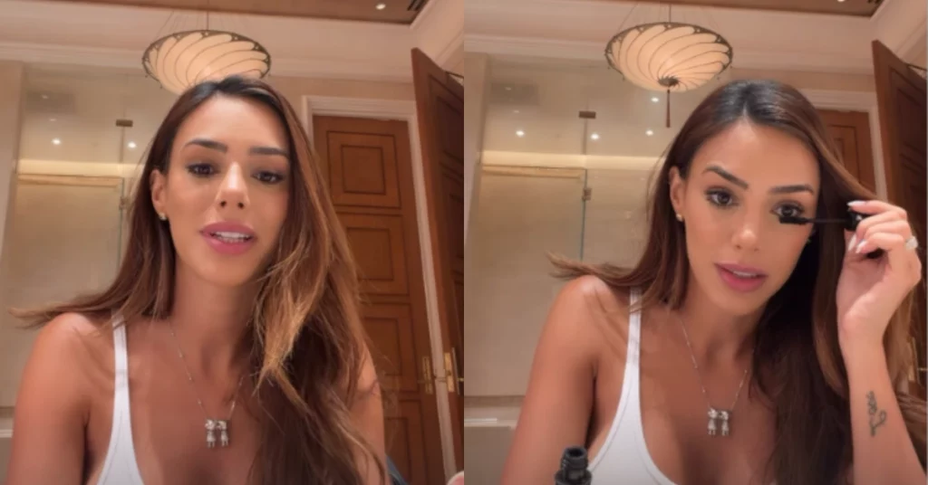 Bruna Biancardi abre o jogo sobre viagem sem as filhas: ‘Dá culpa’ Bruna Biancardi se arruma durante o último dia de viagem em Las Vegas