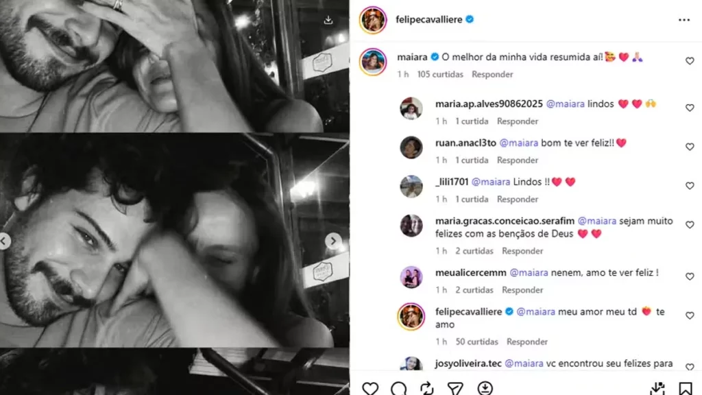 Comentário de Maiara em publicação de Felipe Cavalliere